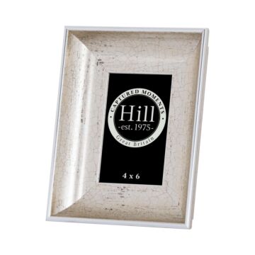 Antique Silver Crackled Effect Photo Frame 4x6