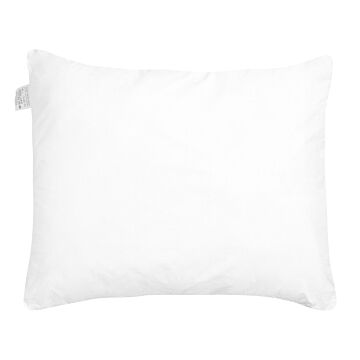 Bed Pillow White Microfibre Cover Polyester Filling 50 X 60 Cm High Profile Soft Beliani