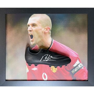 Manchester United Fc Keane Signed Boot (framed)