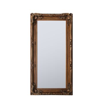 Carved Louis Leaner Mirror Gold 1755x895mm