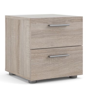 Pepe Bedside 2 Drawers In Truffle Oak