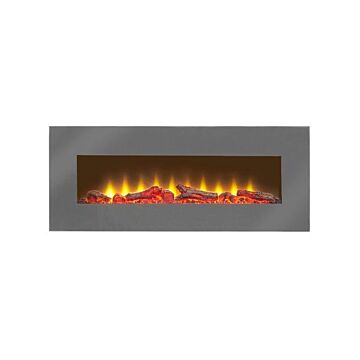 Sureflame Wm-9505 Electric Wall Mounted Fire With Remote In Grey, 42 Inch