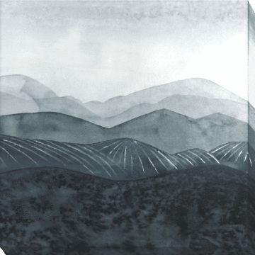 Blustering Valley Ii By Grace Popp - Canvas Print