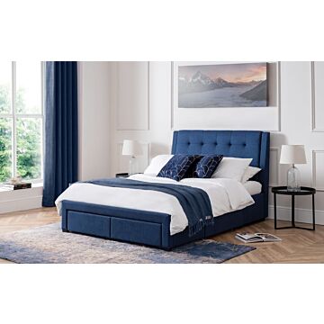 Fullerton 4 Drawer 150cm Bed - Blue