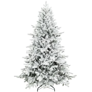 Homcom 6ft Snow Flocked Artificial Christmas Tree