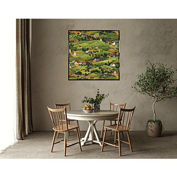 Pleasant Valley By David Carter Brown - Framed Canvas