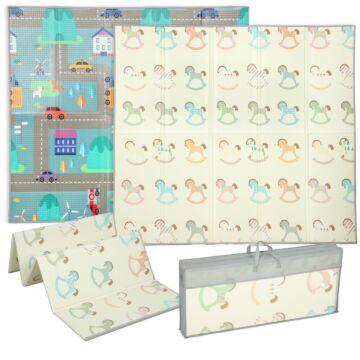 Aiyaplay Foldable Double-sided Baby Play Mat, For Toddlers, Bedrooms, Nurseries, Playrooms