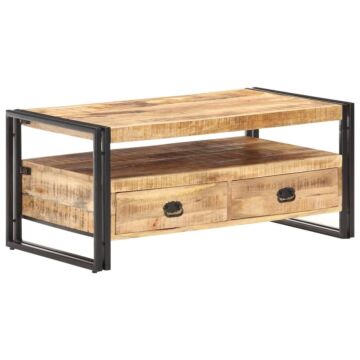 Vidaxl Coffee Table 100x55x45 Cm Rough Mango Wood