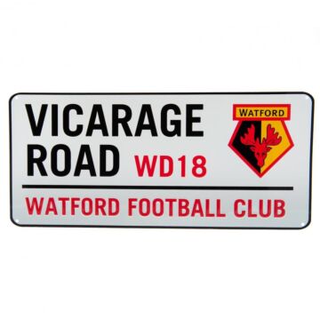 Watford Fc White Street Sign