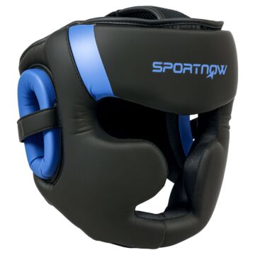 Sportnow Boxing Headguard, Boxing Headgear Helmet With Adjustable Strap For Full Face Protection For Kickboxing Sparring Martial Arts Karate Taekwondo, Blue