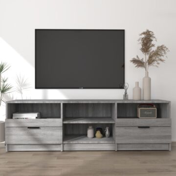 Vidaxl Tv Cabinet Grey Sonoma 150x33.5x45 Cm Engineered Wood