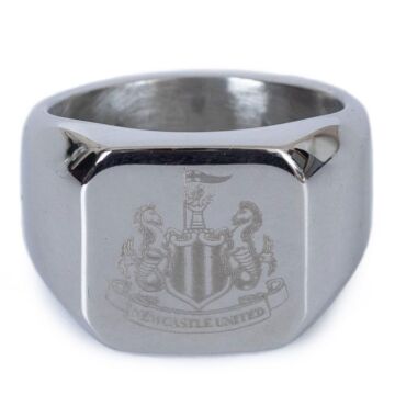 Newcastle United Fc Square Signet Ring Small