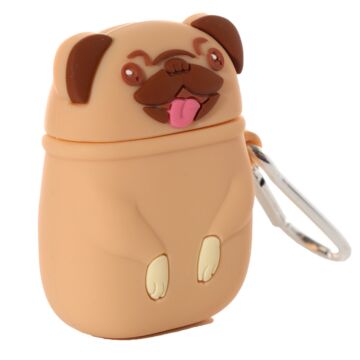 Wireless Earphone Silicone Case Cover - Mopps Pug (cover Only)