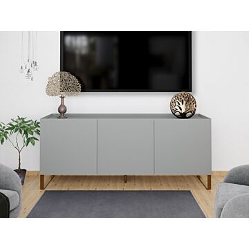Flair Lenny Painted Sideboard Grey With Brass Accents (160x40)