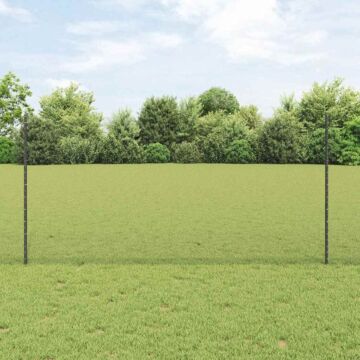 Vidaxl Fence Posts 22 Pcs U-channel Grey 120 Cm Steel