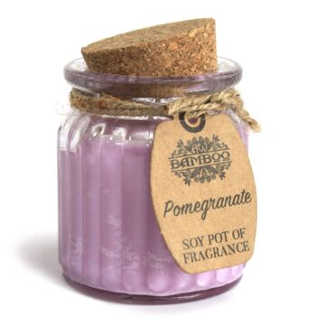 Pomegranate Soy Pot Of Fragrance Candles (pack Of 2)