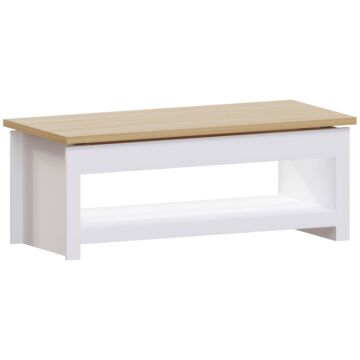 Vida Designs Arlington Sliding Top Coffee Table, White