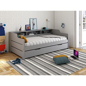 Noomi Enzo Day Bed With Trundle Grey (fsc-certified)