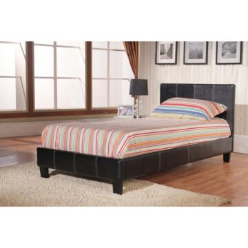 Haven Pu Single Bed Brown