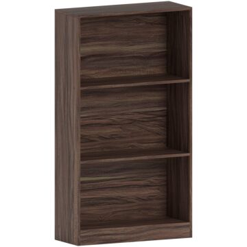 Cambridge 3 Tier Medium Bookcase, Walnut