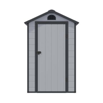 Airevale 4 X 6 Plastic Apex Shed - Light Grey