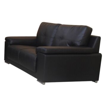 Ranee Bonded Leather & Pu 2 Seater Black