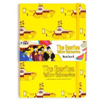Recycled Paper A5 Lined Notebook - The Beatles Yellow Submarine