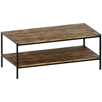 Vida Designs Brooklyn Coffee Table, Dark Wood