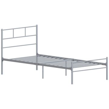 Dorset Bed 3ft Single, Silver