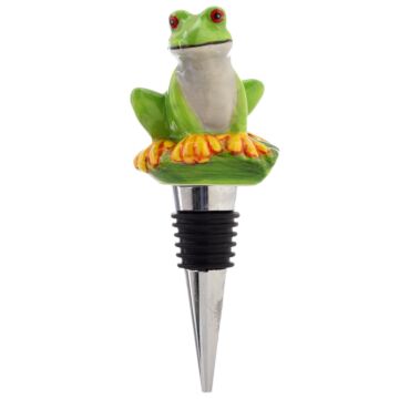 Novelty Ceramic Bottle Stopper - Tree Frog