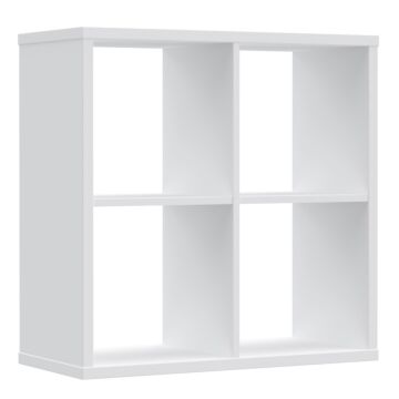 Mauro 2x2 Storage Unit In White High Gloss/white