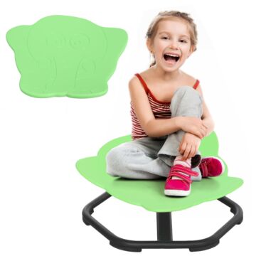 Aiyaplay Elephant Shape Sensory Spinning Chair, 3-6 Years, Green