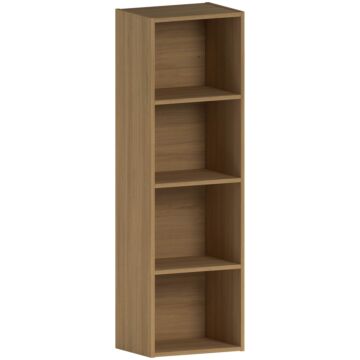 Vida Designs Oxford 4 Tier Cube Bookcase, Oak