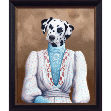 Kennel Club V – Lady Isabelle [smaller Size] By Peter Annable - Framed Art