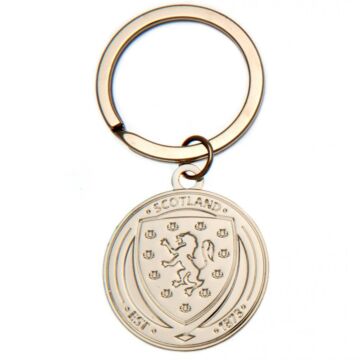 Scottish Fa Silver Plated Crest Keyring