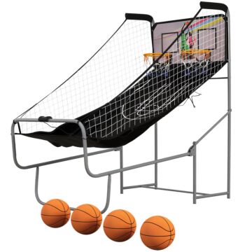 Sportnow Foldable Double Shot Basketball Arcade Game With 8 Modes
