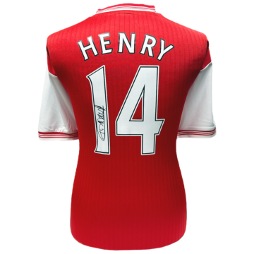 Arsenal Fc Henry Centenary Retro Signed Shirt