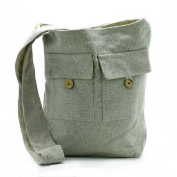 Natural Tones Two Pocket Bags - Stone - Large