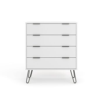 Augusta White 4 Drawer Chest Of Drawers