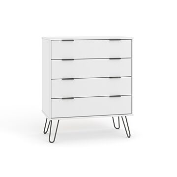 Augusta White 4 Drawer Chest Of Drawers