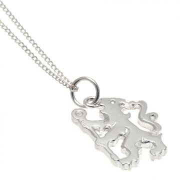 Chelsea Fc Sterling Silver Pendant & Chain Ln