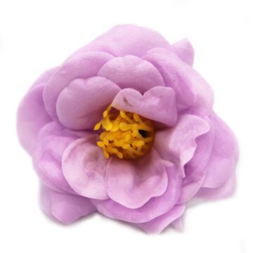 Craft Soap Flower - Camellia - Light Purple - Pack Of 10