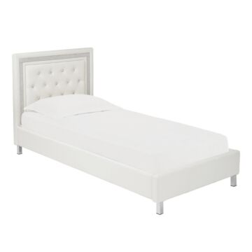 Crystalle 3.0ft Single Bed White