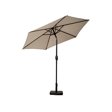 Ivory 2.5m Crank And Tilt Parasol
grey Powder Coated Pole (38mm Pole, 6 Ribs)
this Parasol Is Made Using Polyester Fabric Which Has A Weather-proof Coating & Upf Sun Protection Level 50