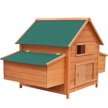 Vidaxl Chicken Coop Wood 157x97x110 Cm