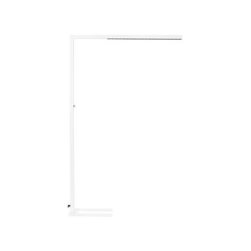 Floor Led Lamp White Aluminium 194 Cm Height Knob Switch Dimming Motion Sensor Modern Lighting Home Office Beliani