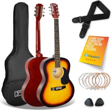 3rd Avenue Full Size Acoustic Guitar Pack