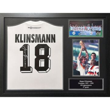 Germany Klinsmann Signed Shirt (framed)