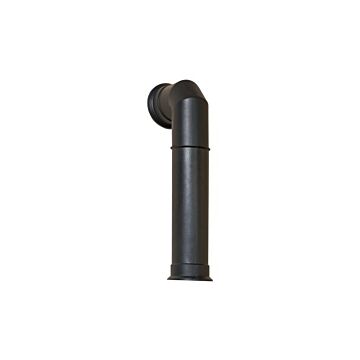 Adam Tall Angled Decorative Stove Pipe In Black