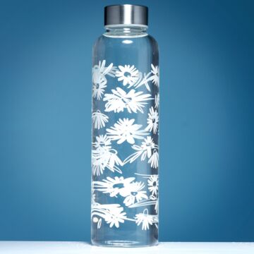 Reusable 500ml Glass Water Bottle With Protective Neoprene Sleeve - Daisy Lane Pick Of The Bunch